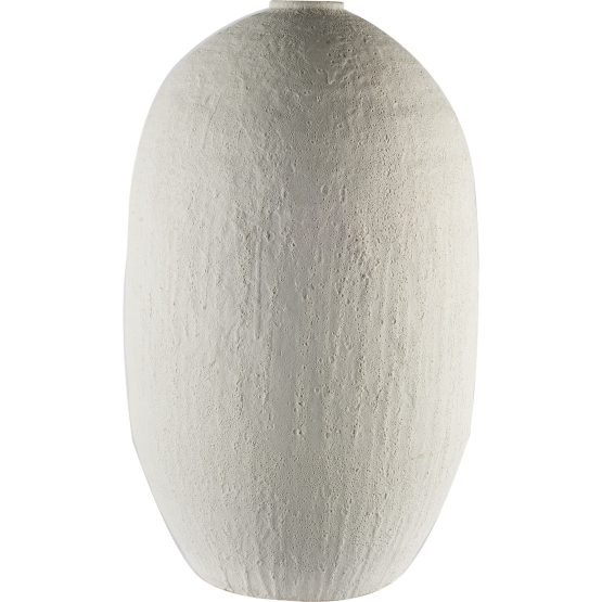 Karakum II Large White Textured Ceramic Vase