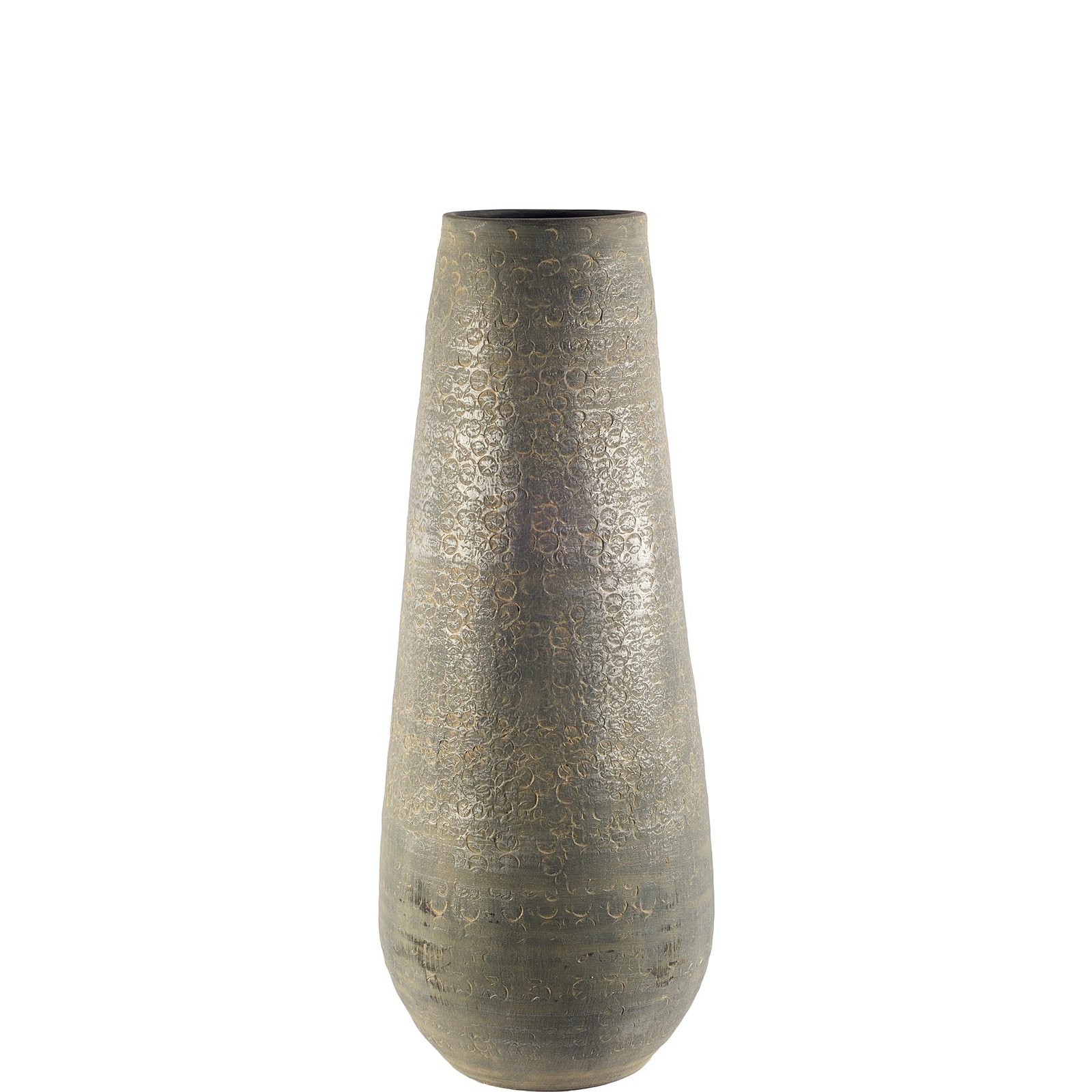 Kalahari I Small 31H Gray Ceramic Floor Vase