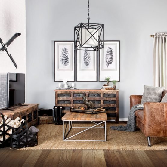 Wilton II Reclaimed Wood and Metal Media Console - Image 5