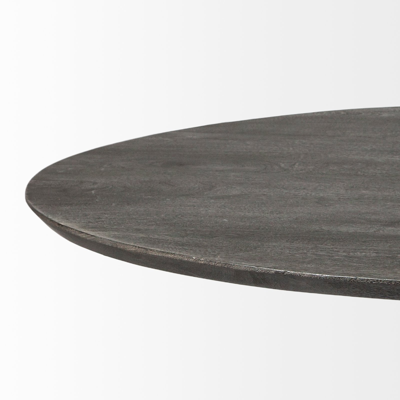 Maxwell 54" Brown Solid Wood Top Brown Metal/Wood Base Dining Table - Image 2