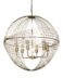 Chiron II 36L x 36W x 38H Gold Metal Globe Six Bulb Chandelier