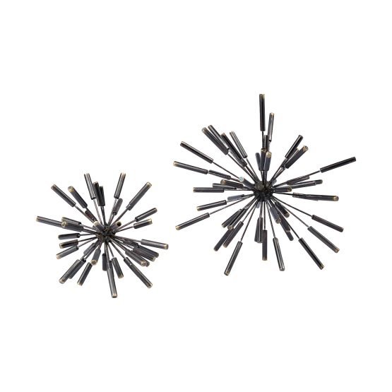 Trella I (Small) 9L x 9W Black Metal Decorative Orb - Image 2