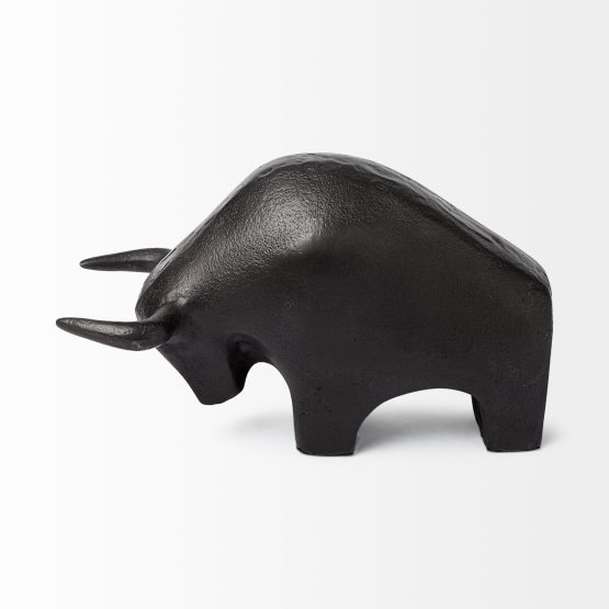 Tauro II 9L x 4W Black Cast Aluminum Raging Bull - Image 2