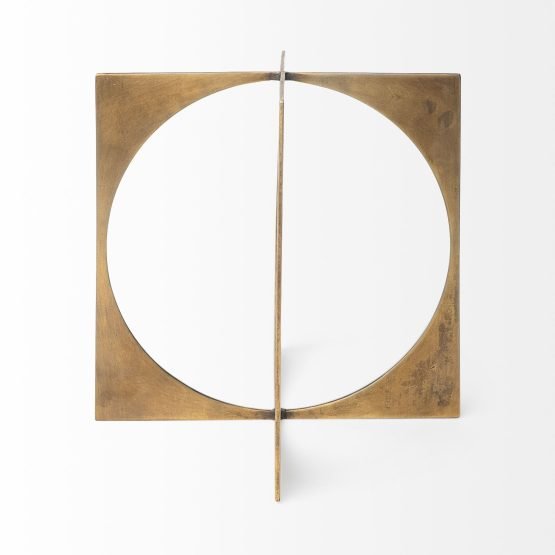 Lima II (Large) 10L x 10W Gold Geometric Decorative Object - Image 2