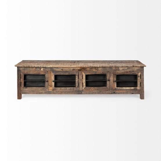 Wilton II Reclaimed Wood and Metal Media Console - Image 2