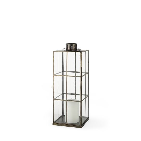 Grimwig (Medium) 8L x 8W x 23H LANTERN W/SHEET BASE WITHOUT BEVELLED