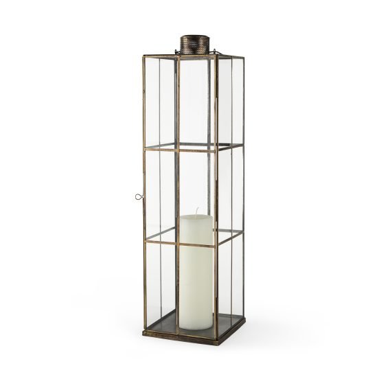 Grimwig (Large) 8L x 8W x 31H LANTERN W/SHEET BASE WITHOUT BEVELLED