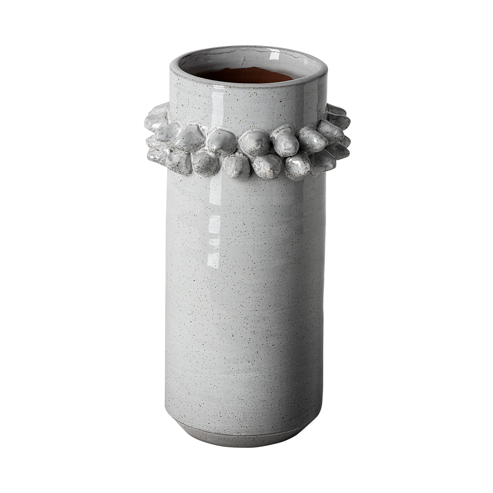 Farmhampton Large Gray Spoked Ceramic Vase