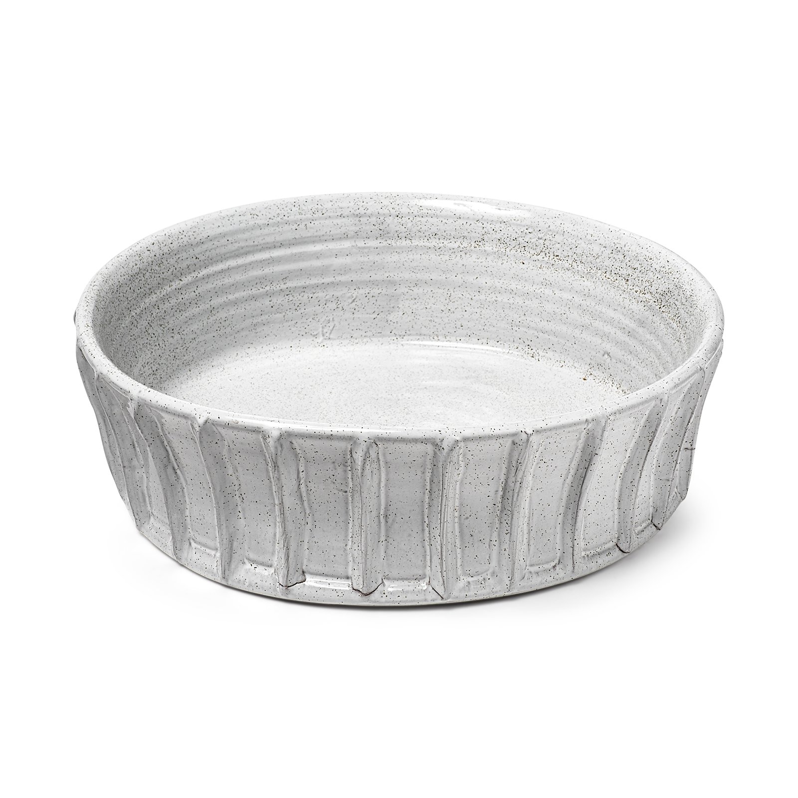 Silone (Large) 16L x 16W White Ceramic Bowl