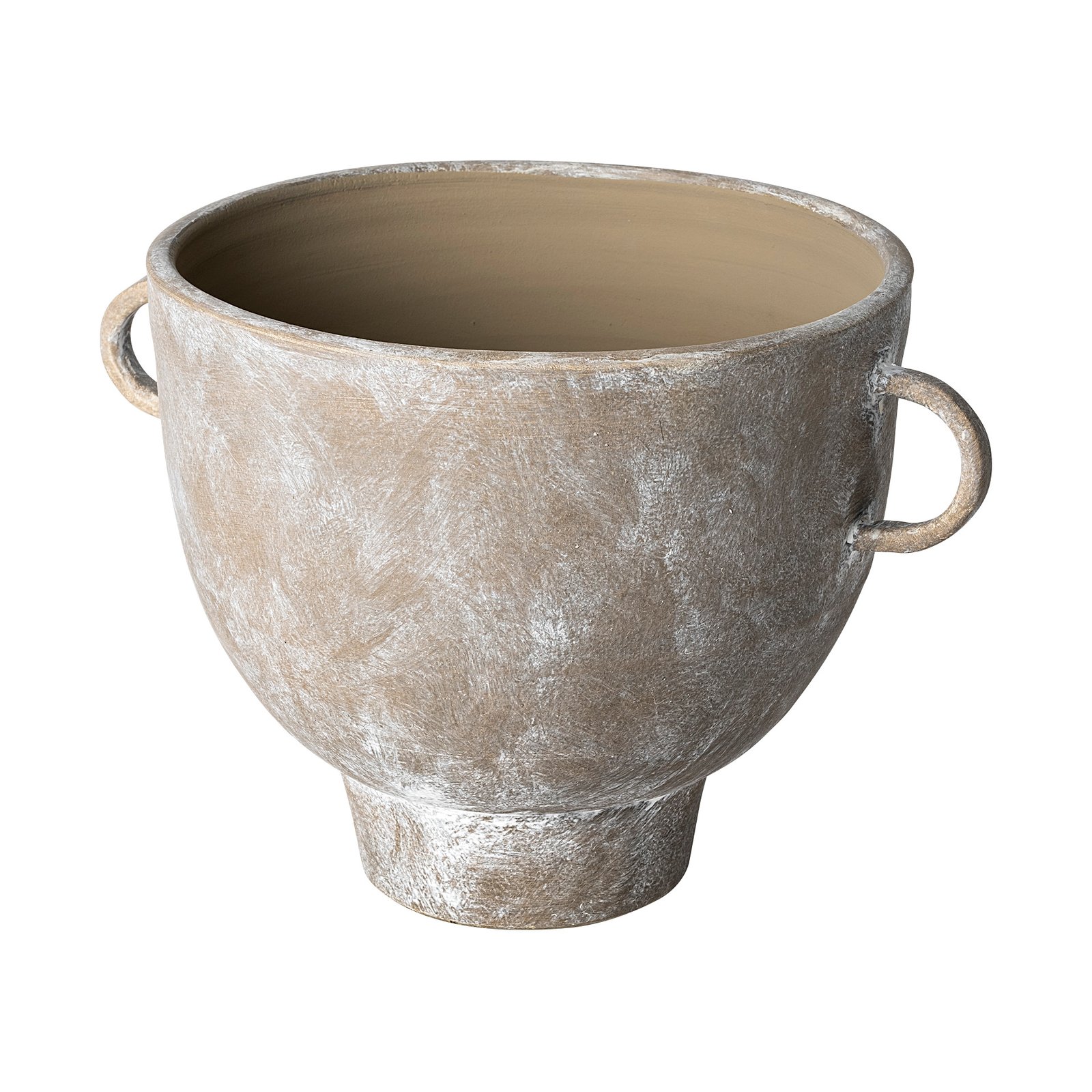 Deya Large Rustic Brown Ceramic Vase
