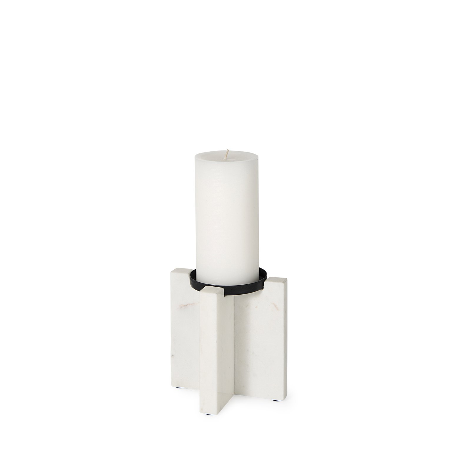 Sophia 5.5"L x 3.5"W x 5.5"H Marble Candle Holder Small