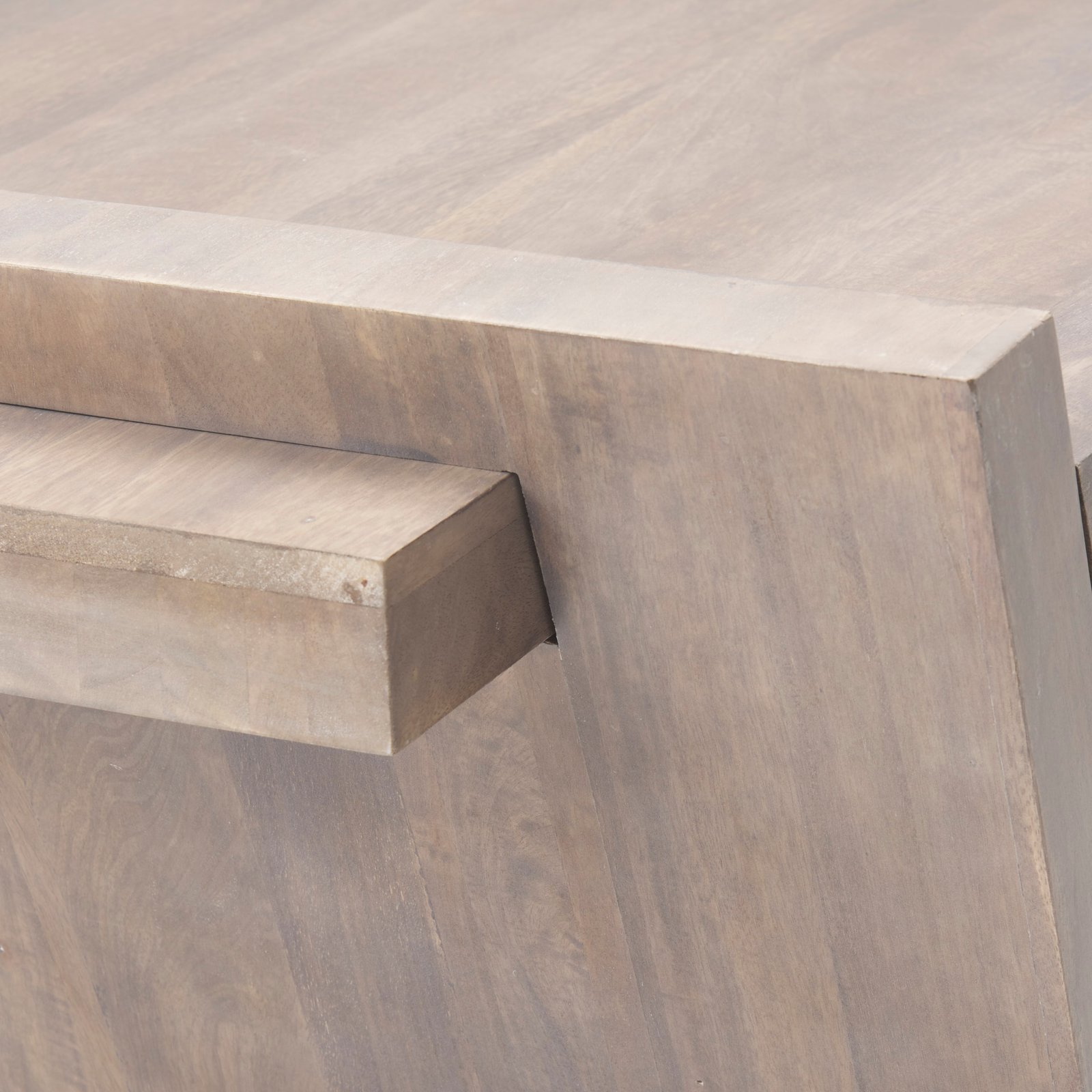 Elaine 59x36 Brown Solid Wood Top & Base Coffee Table - Image 5