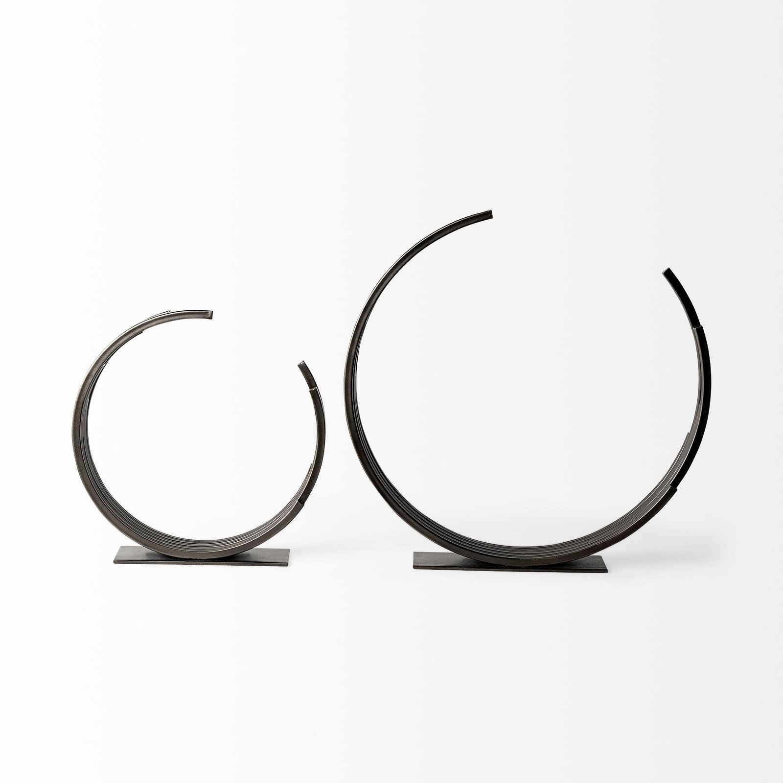 Taj (Small) 14L x 3W Black Broken Halo Decorative Object - Image 3