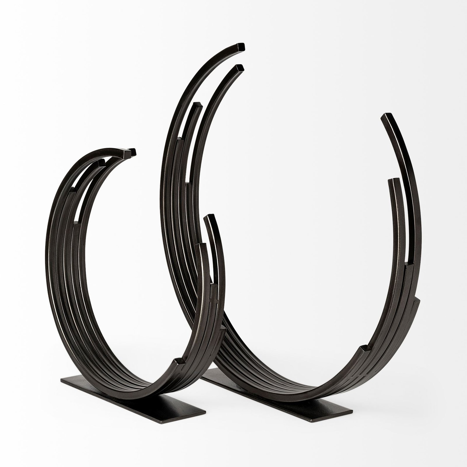 Taj (Large) 21L x 3W Black Broken Halo Decorative Object - Image 2