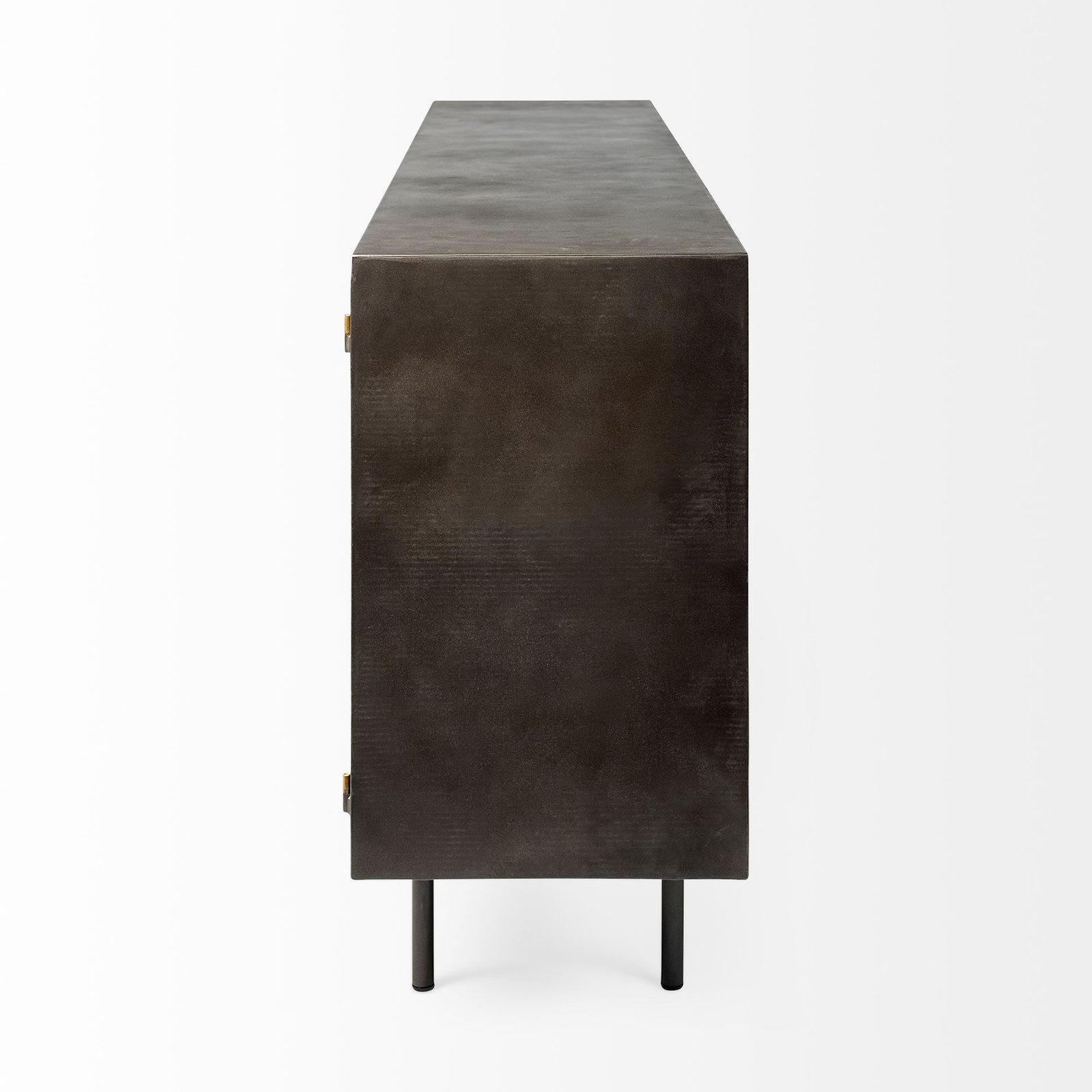 Newsome II 79Lx16Wx33H Black and Gold Metal 4 Cabinet Door Sideboard - Image 3