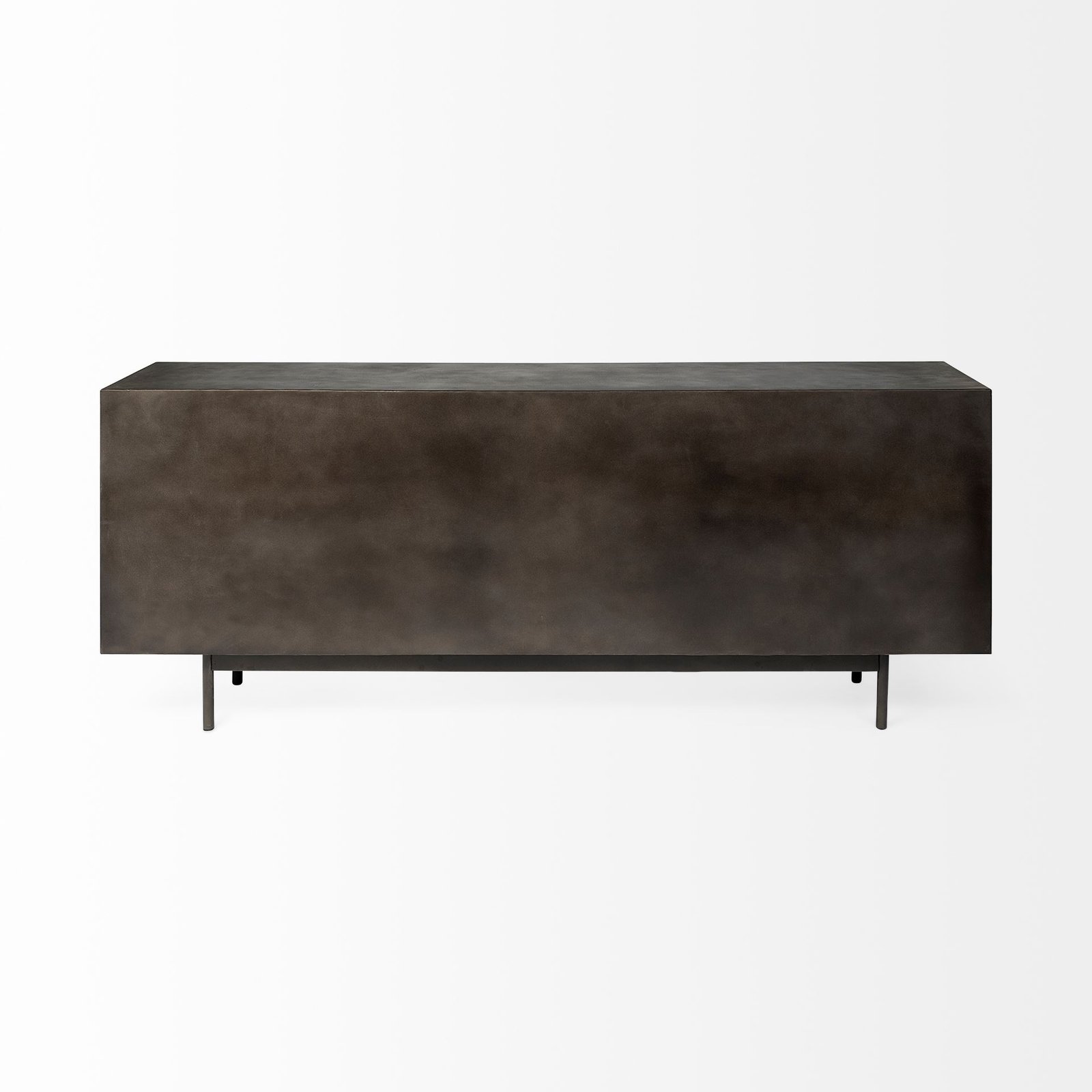Newsome II 79Lx16Wx33H Black and Gold Metal 4 Cabinet Door Sideboard - Image 4