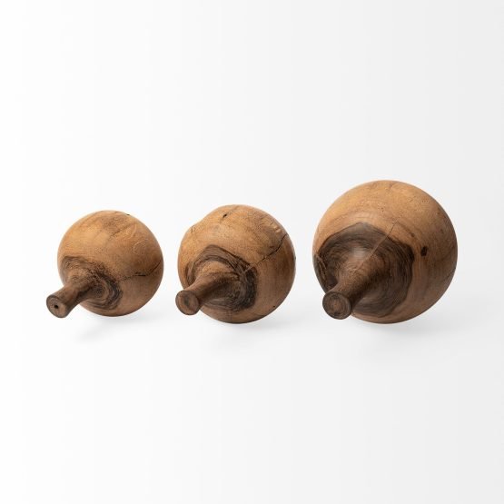 Afra Large Solid Wood Vase Shaped Decorative Object - Image 3