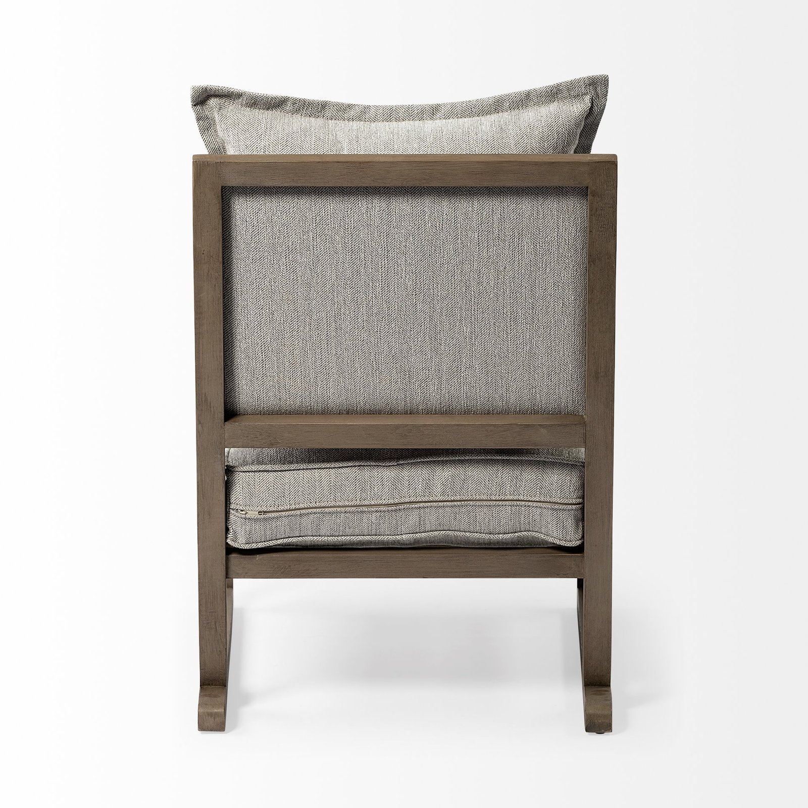 Sherlock Frost Gray Wood Frame Accent Chair - Image 4
