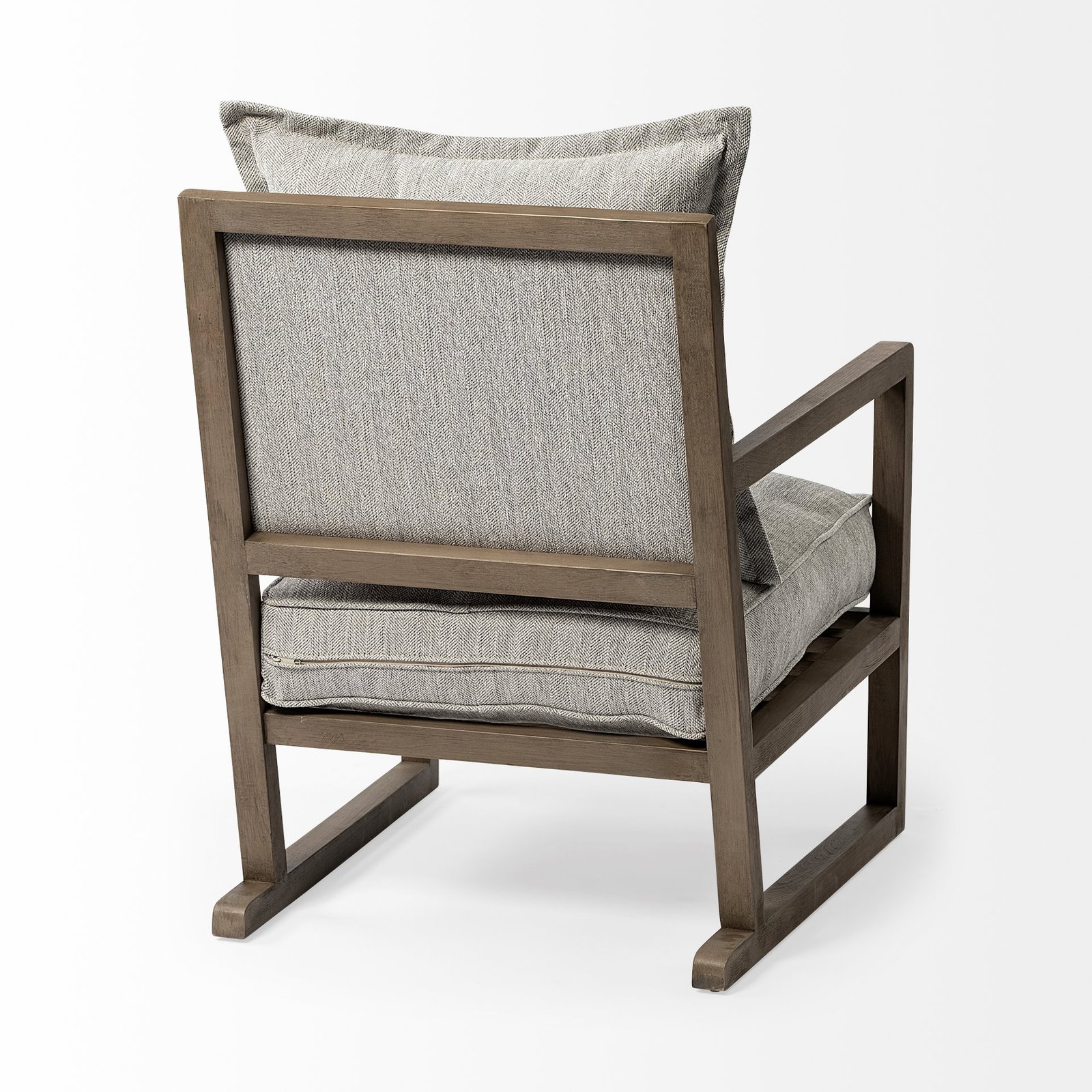 Sherlock Frost Gray Wood Frame Accent Chair - Image 5