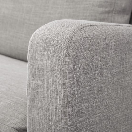 Denly II 92" Flint Gray Slipcover Three Seater Sofa - Image 5