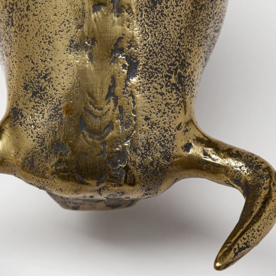 Tauro I 9L x 4W Gold Cast Aluminum Raging Bull - Image 3