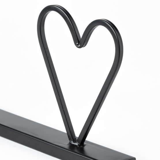 Wild at Heart 24L x 1W Black Metal Sign - Image 3
