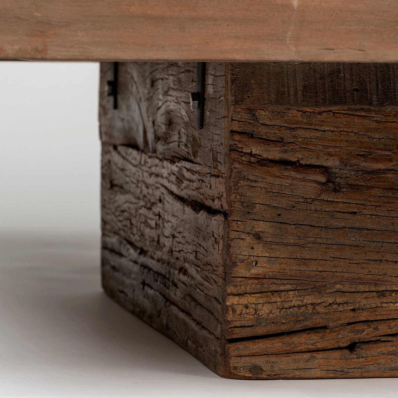 Kandinsky 50" Square Brown Solid Wood Table & Base Coffee Table - Image 4