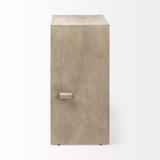 Aida 30" Seat Height Light Gray Wood Bar Stool - Image 3