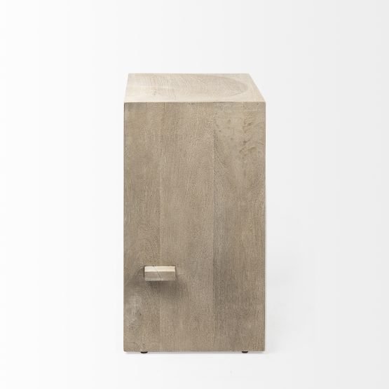 Aida 26" Seat Height Light Gray Wood Counter Stool - Image 3