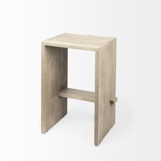 Aida 26" Seat Height Light Gray Wood Counter Stool - Image 5