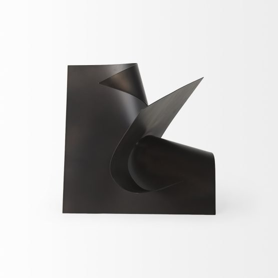 Francesca 11.8L x 11.8W x 11.8H Black Metal Sculptural Decorative Object - Image 2