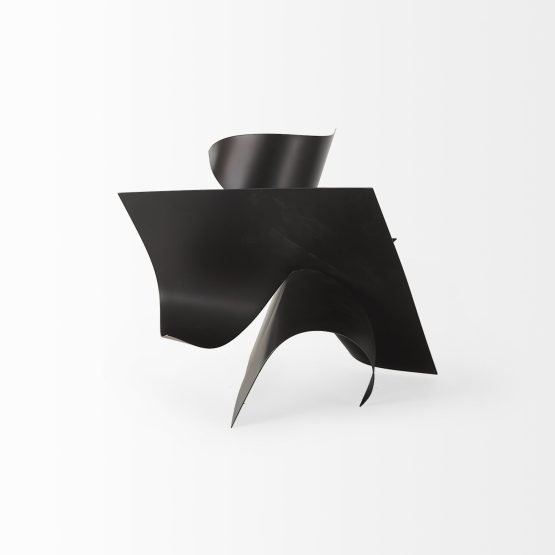 Francesca 11.8L x 11.8W x 11.8H Black Metal Sculptural Decorative Object - Image 3