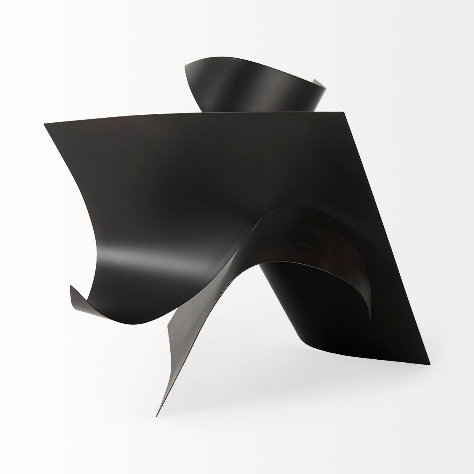 Francesca 18.1L x 18.1W x 18.1H Black Metal Sculptural Decorative Object - Image 3