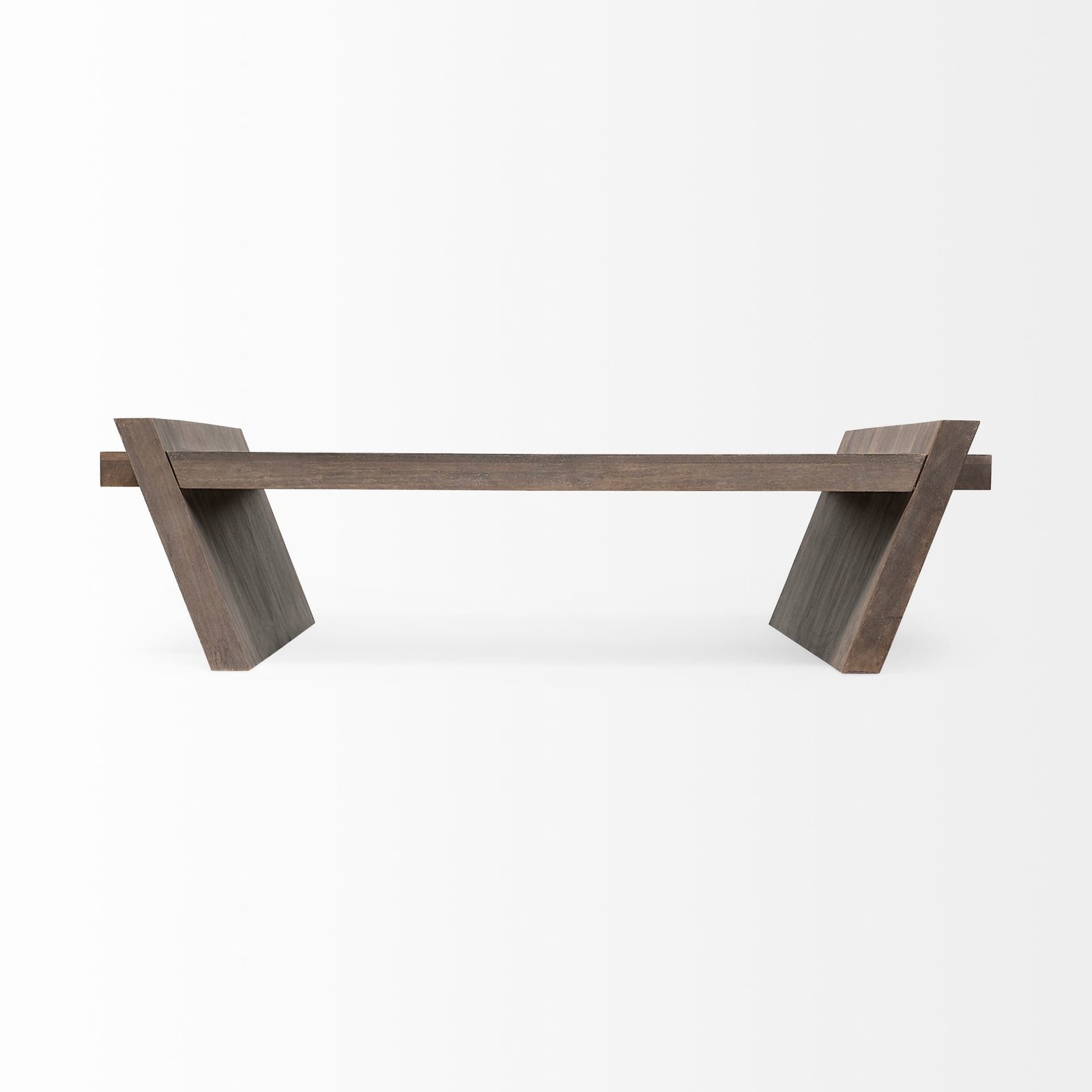 Elaine 59x36 Brown Solid Wood Top & Base Coffee Table - Image 3