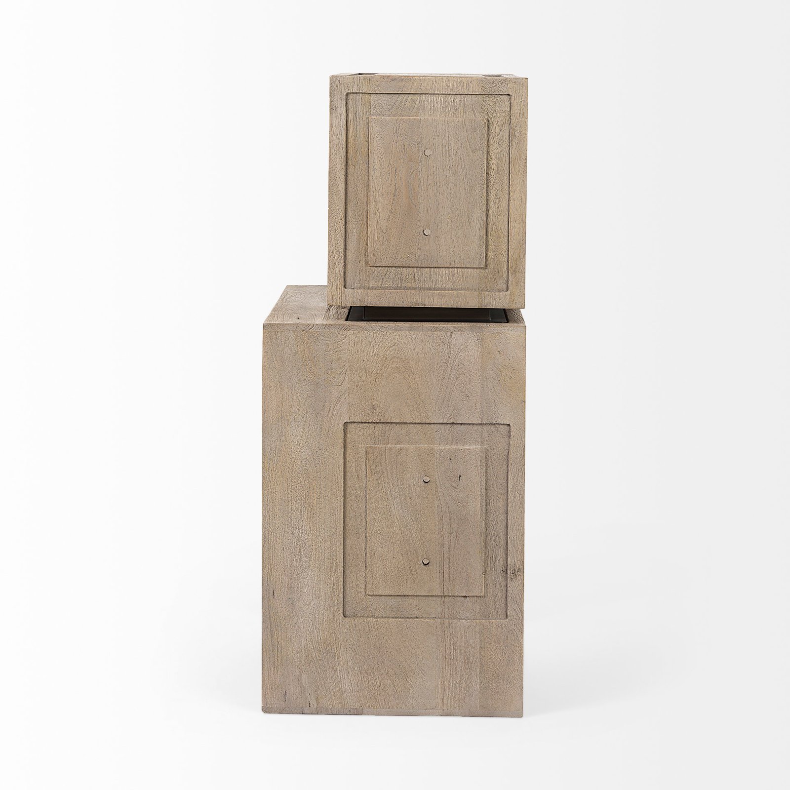 Simul (Set of 2) Light Brown Wood Modular Shelving Unit - Image 4