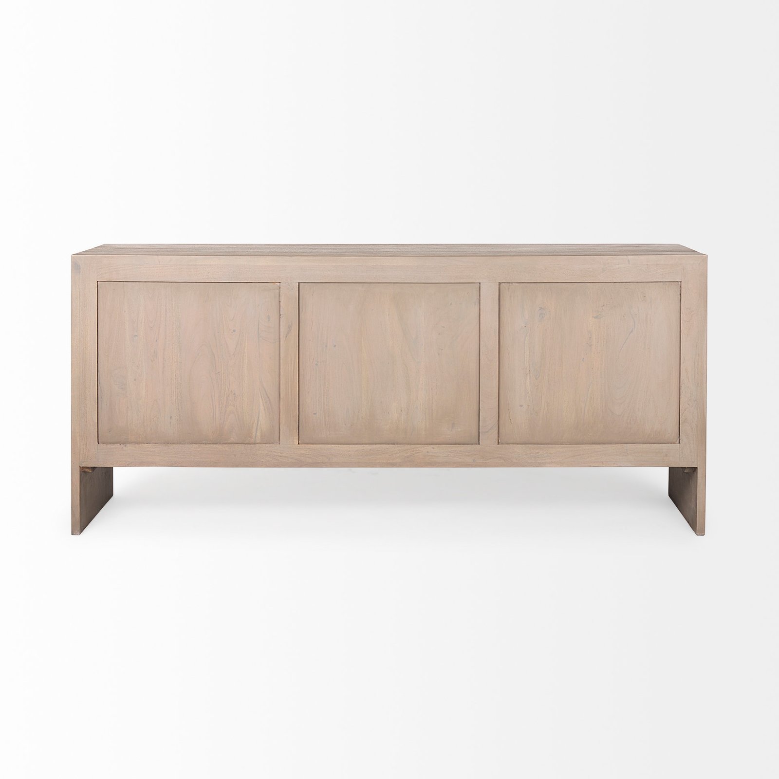 Konstantin 72.0 x18.0 x 32.0 Light Brown Wood W/ Live Edge Four Door Sideboard - Image 4