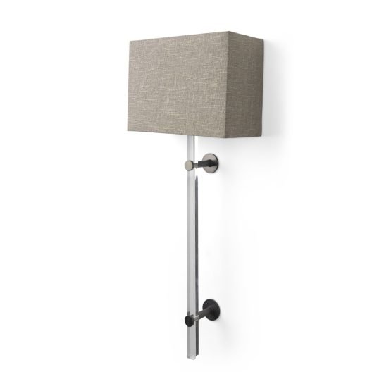 Kinsley Beige Shade W/Transparent Body Wall Sconce