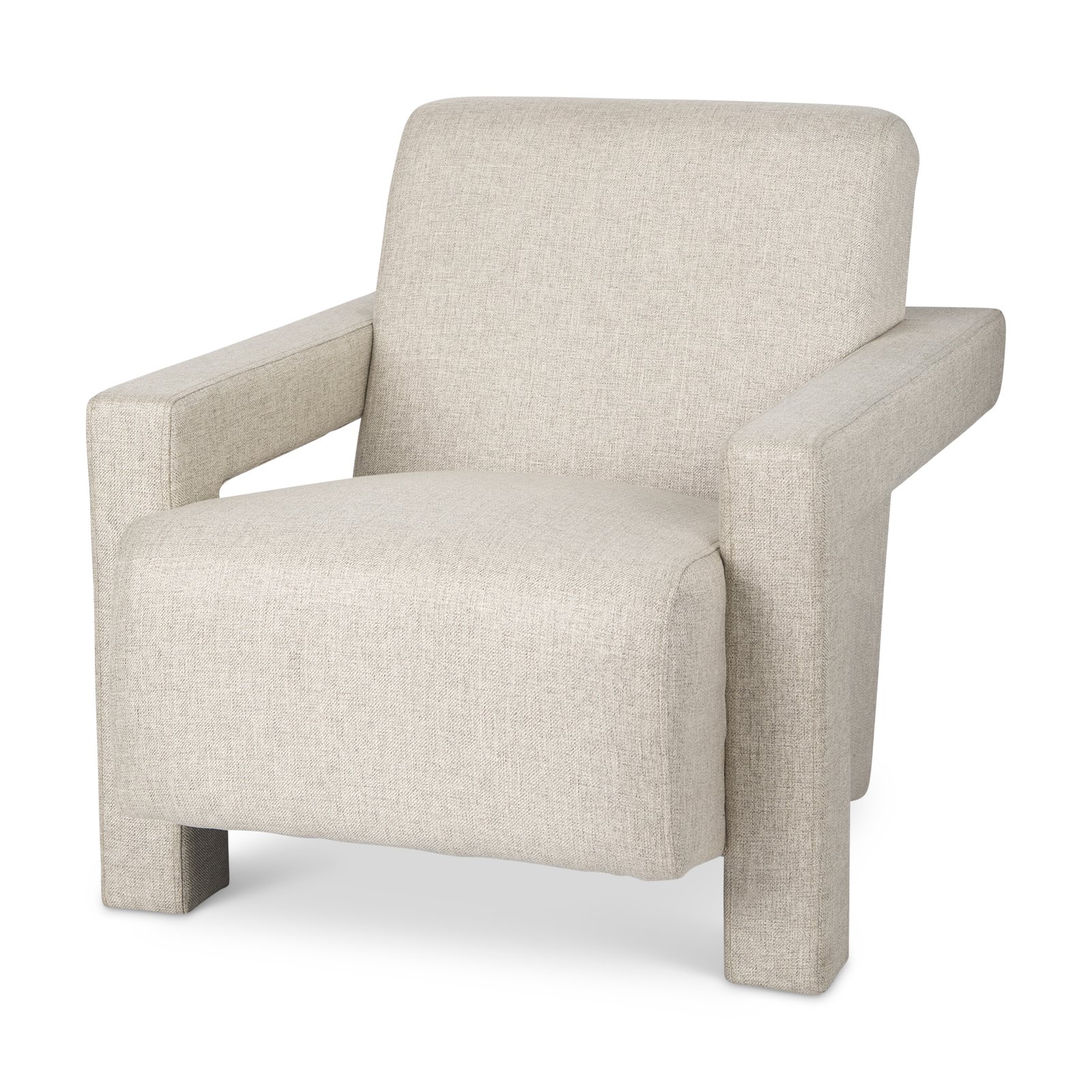 Sovereign Oatmeal Fully Upholstered Accent Chair