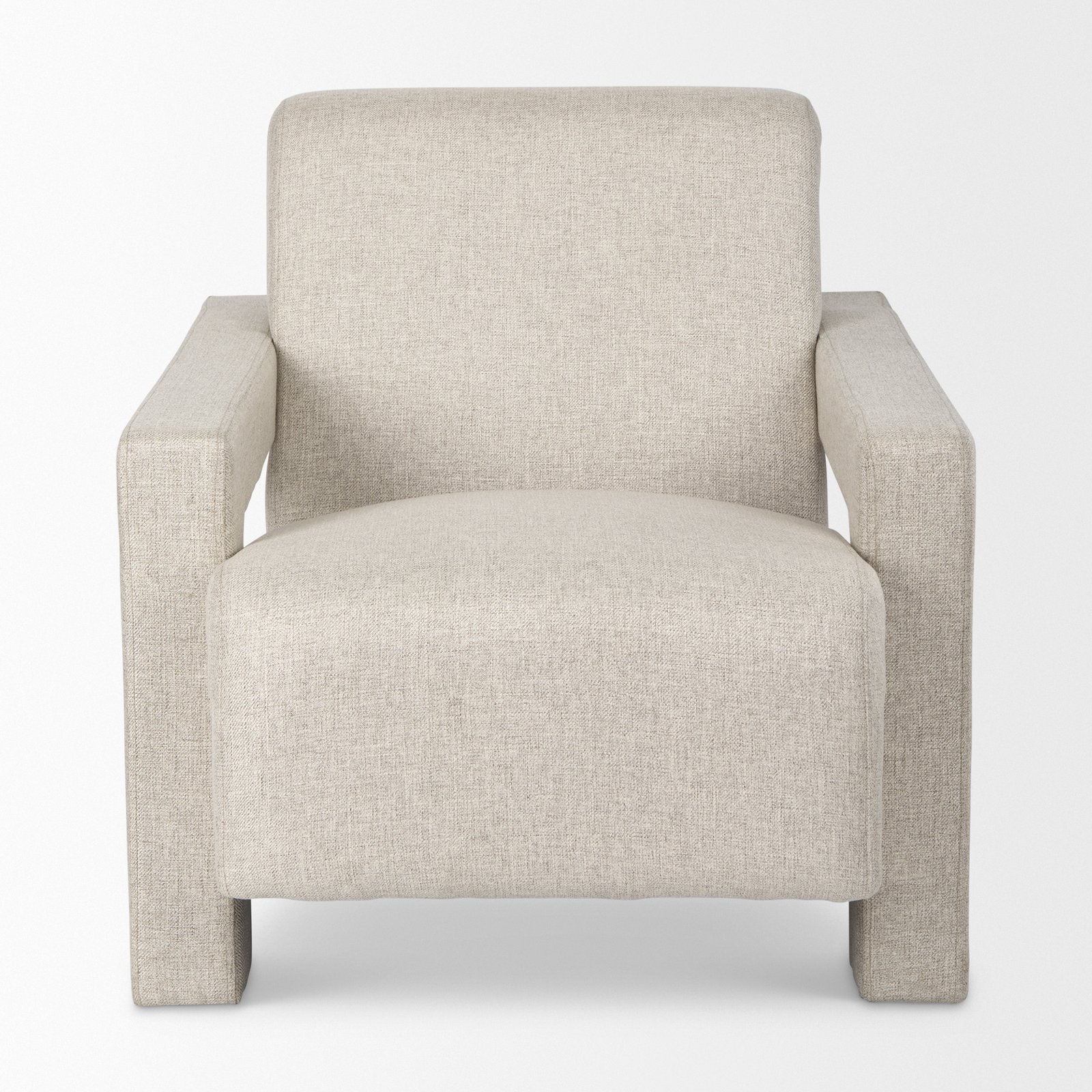 Sovereign Oatmeal Fully Upholstered Accent Chair - Image 2