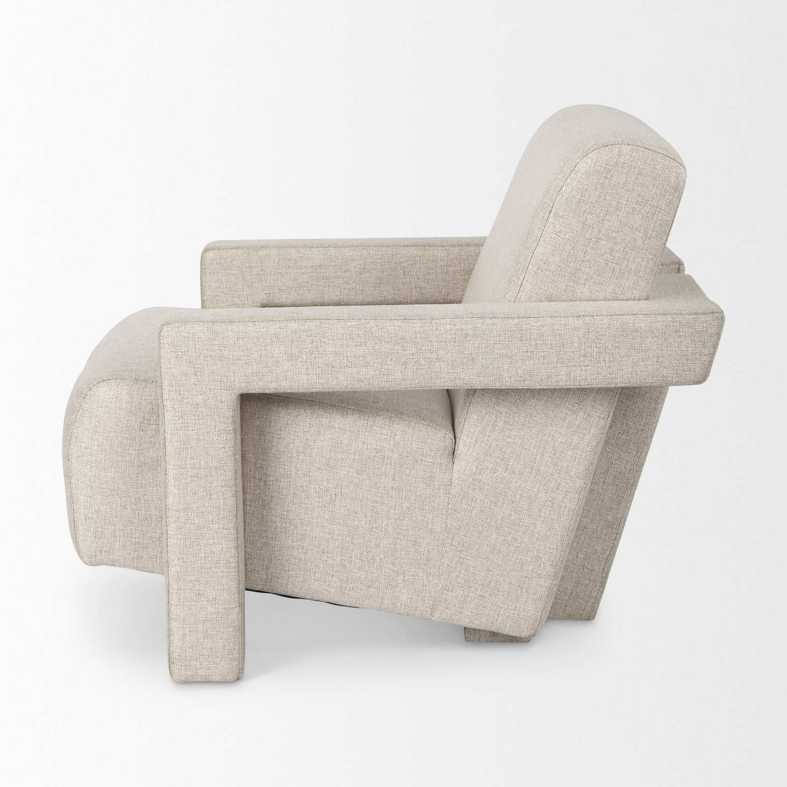 Sovereign Oatmeal Fully Upholstered Accent Chair - Image 3