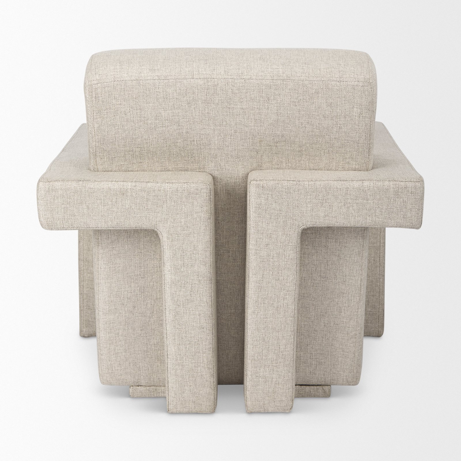 Sovereign Oatmeal Fully Upholstered Accent Chair - Image 4