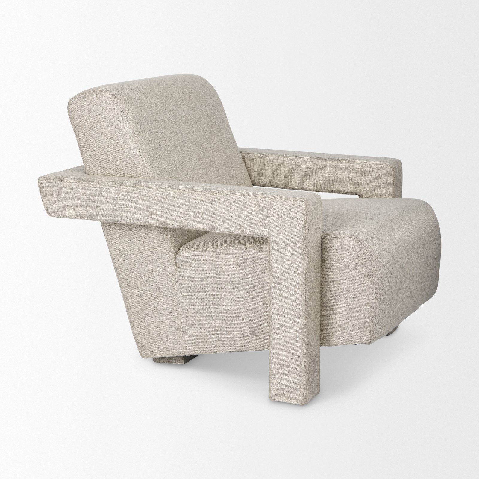 Sovereign Oatmeal Fully Upholstered Accent Chair - Image 5