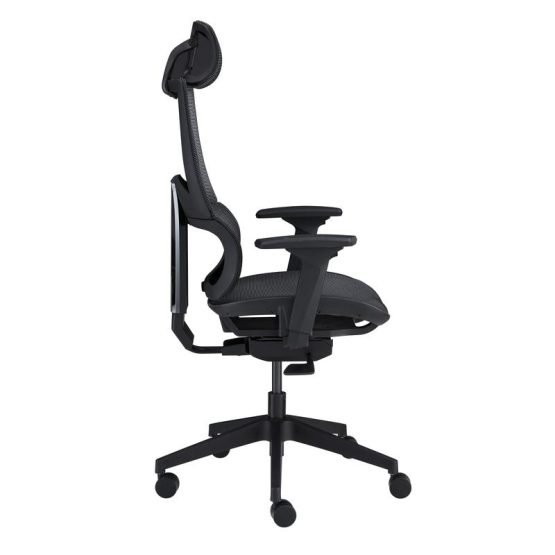 Bruno High Back Office Chair in Black Mesh and Frame - Image 3