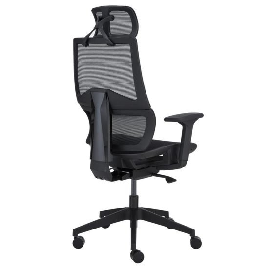 Bruno High Back Office Chair in Black Mesh and Frame - Image 4