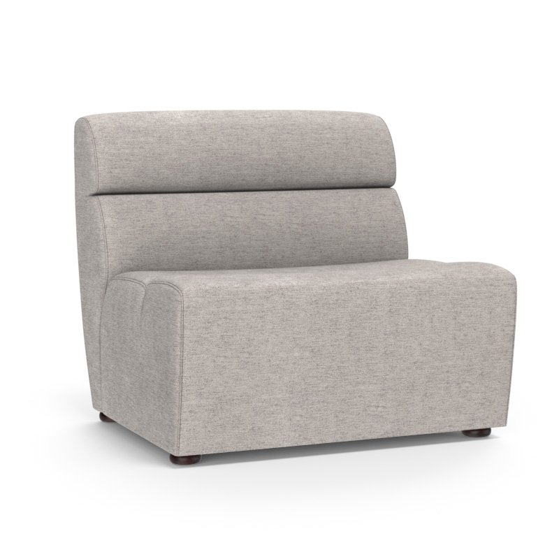 Cornell Modular Armless Chair Polo Club Stone - Image 7