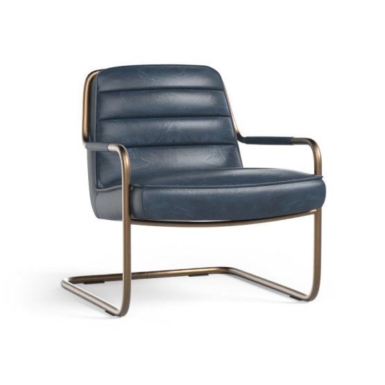 Lincoln Lounge Chair Vintage Blue - Image 7