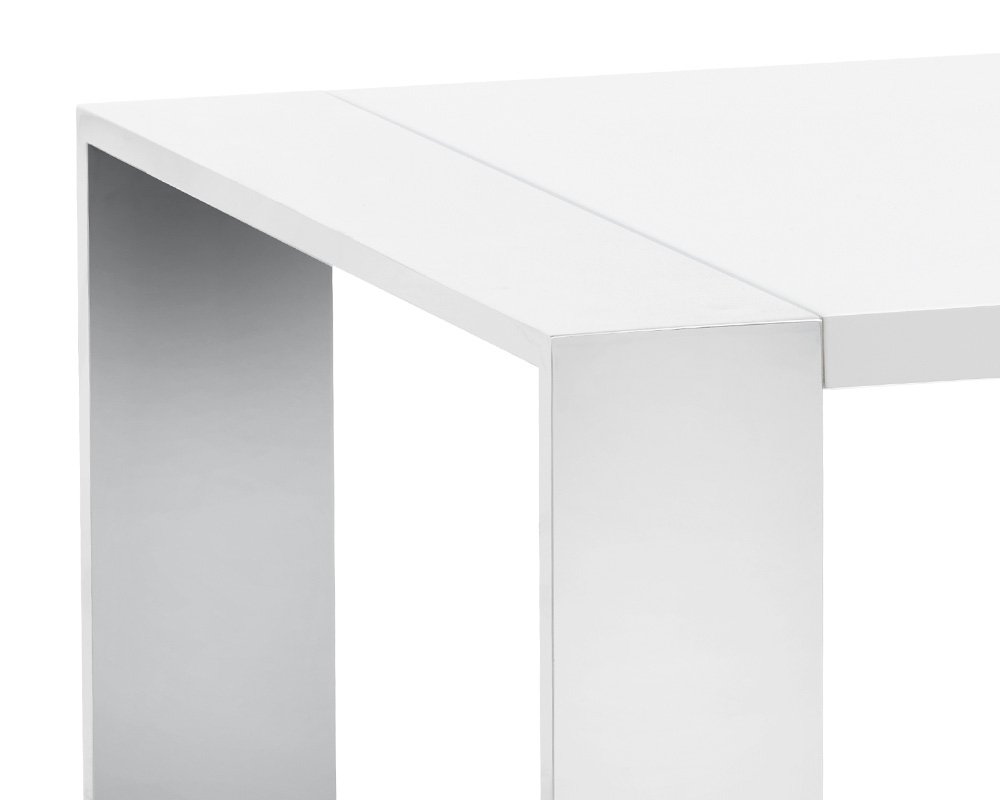 Dalton End Table High Gloss White - Image 5