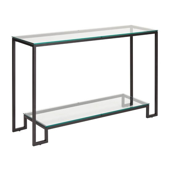 KRISTA Black Console Table GY-CST004BLK S Matt black powder coated