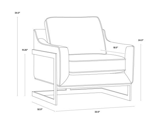 Kalmin Lounge Chair Piccolo Pebble - Image 6