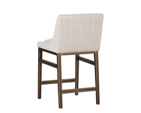 Halden Counter Stool Beige Linen - Image 8